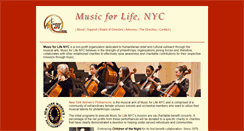 Desktop Screenshot of musicforlifenyc.org