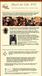 Mobile Screenshot of musicforlifenyc.org